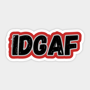 idgaf Sticker